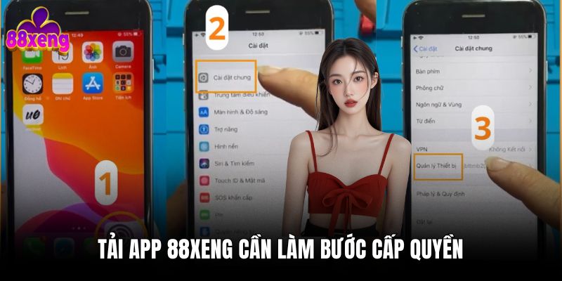 Tải app 88xeng cần làm bước cấp quyền